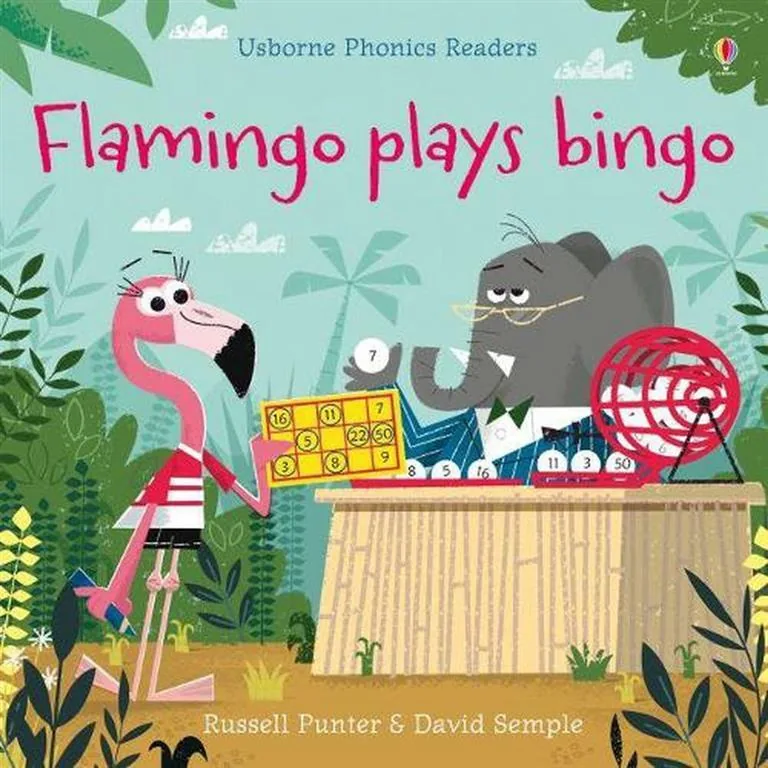 Flamingo plays bingo