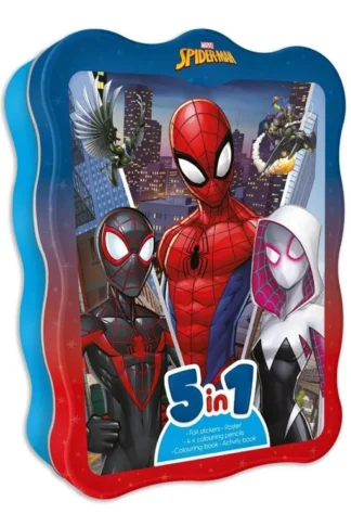 Marvel Spider-Man: 5-in-1 Activity Kit (Happiest Tin)