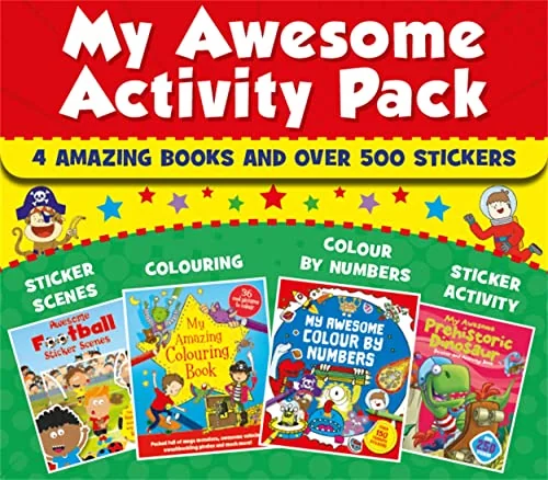 My Awesome Activity Pack (4 Amazing Books And Over 500 Stick