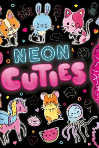 Neon Cuties (Scratch Art & Colouring)
