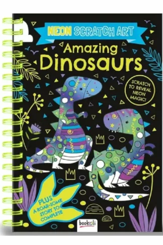 Neon Scratch Art: Amazing Dinosaurs